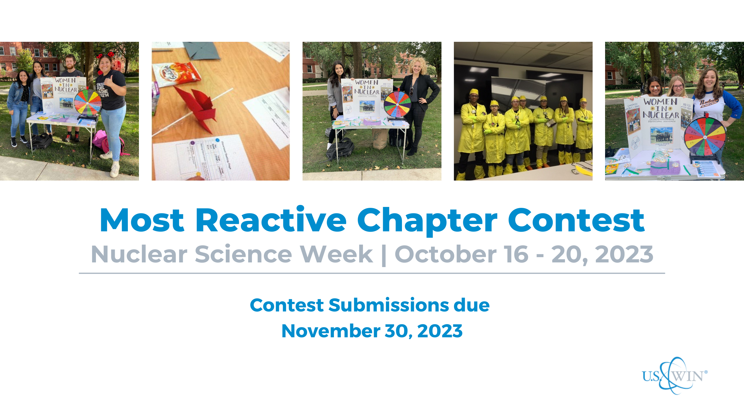 Most Reactive Chapter Submissions Due November 30