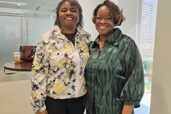 Tia Woodson (GROW Graduate) and Dr. LaKisha White (GROW Program Chair) February 2025