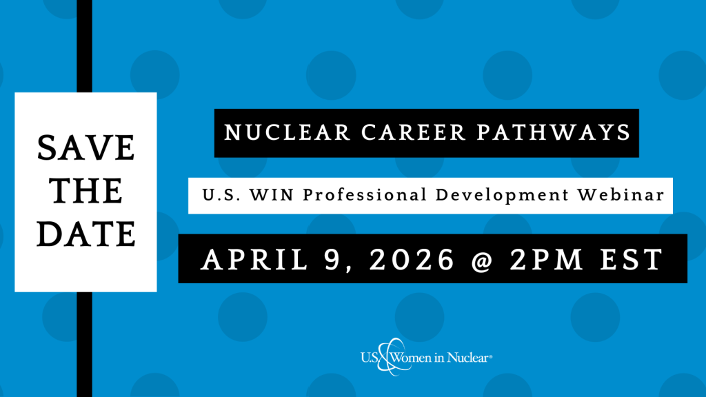 Save the Date! Webinar – Nuclear Career Pathways